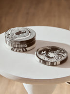 Helsa Set of Four Black And White Marble Coasters - Joe’s Haven