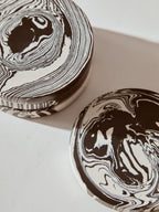 Helsa Set of Four Black And White Marble Coasters - Joe’s Haven