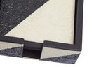 Ezra Set Of Four Black And White Coasters With Holder - Joe’s Haven