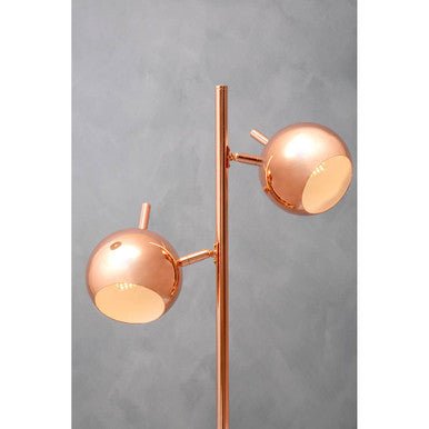 Karter Copper Finish Table Lamp With Two Lights - Joe’s Haven