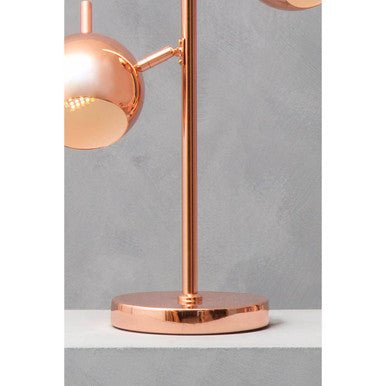 Karter Copper Finish Table Lamp With Two Lights - Joe’s Haven
