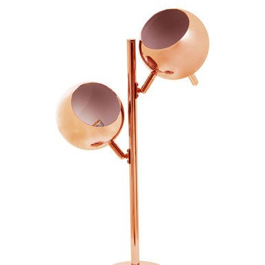 Karter Copper Finish Table Lamp With Two Lights - Joe’s Haven