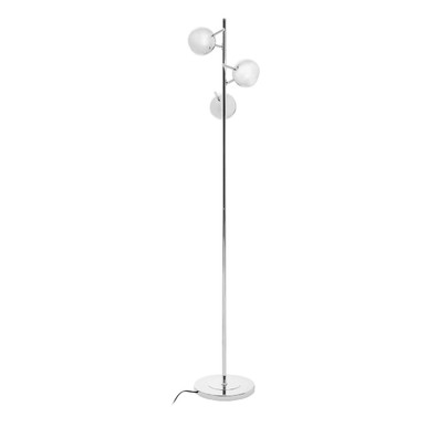 Karter Chrome Finish Floor Lamp With Three Lights - Joe’s Haven