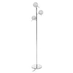 Karter Chrome Finish Floor Lamp With Three Lights - Joe’s Haven