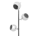 Karter Chrome Finish Floor Lamp With Three Lights - Joe’s Haven