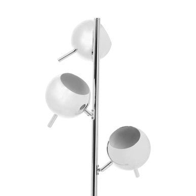 Karter Chrome Finish Floor Lamp With Three Lights - Joe’s Haven