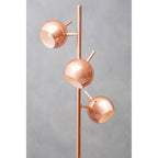Karter Copper Finish Floor Standing Lamp With Three Lights - Joe’s Haven