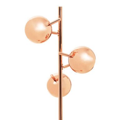 Karter Copper Finish Floor Standing Lamp With Three Lights - Joe’s Haven