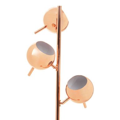 Karter Copper Finish Floor Standing Lamp With Three Lights - Joe’s Haven