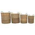 Argento Set Of 4 Kubu Natural Rattan Storage Baskets - Joe’s Haven