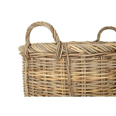 Argento Set Of 4 Kubu Natural Rattan Storage Baskets - Joe’s Haven