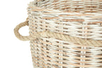 Argento Whitewash Rattan Storage Baskets - Set of 2 - Joe’s Haven