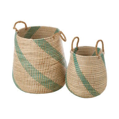 Bora Set of 2 Seagrass Storage Baskets - Joe’s Haven