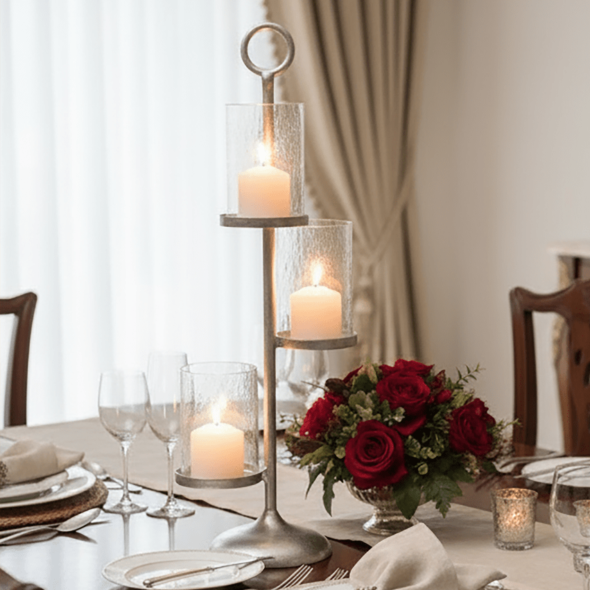 Verve Floor Standing 3 - Light Candle Holder - Joe’s Haven