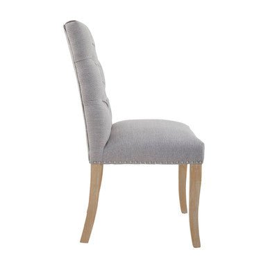 Kensington Townhouse Grey Linen Dining Chair - Joe’s Haven