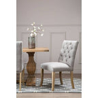 Kensington Townhouse Grey Linen Dining Chair - Joe’s Haven
