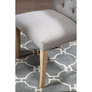 Kensington Townhouse Grey Linen Dining Chair - Joe’s Haven