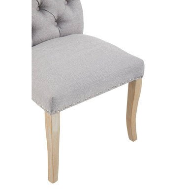 Kensington Townhouse Grey Linen Dining Chair - Joe’s Haven