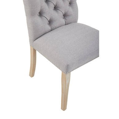 Kensington Townhouse Grey Linen Dining Chair - Joe’s Haven