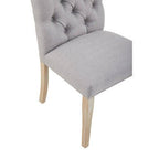 Kensington Townhouse Grey Linen Dining Chair - Joe’s Haven