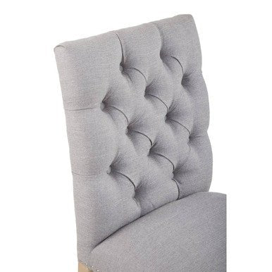 Kensington Townhouse Grey Linen Dining Chair - Joe’s Haven
