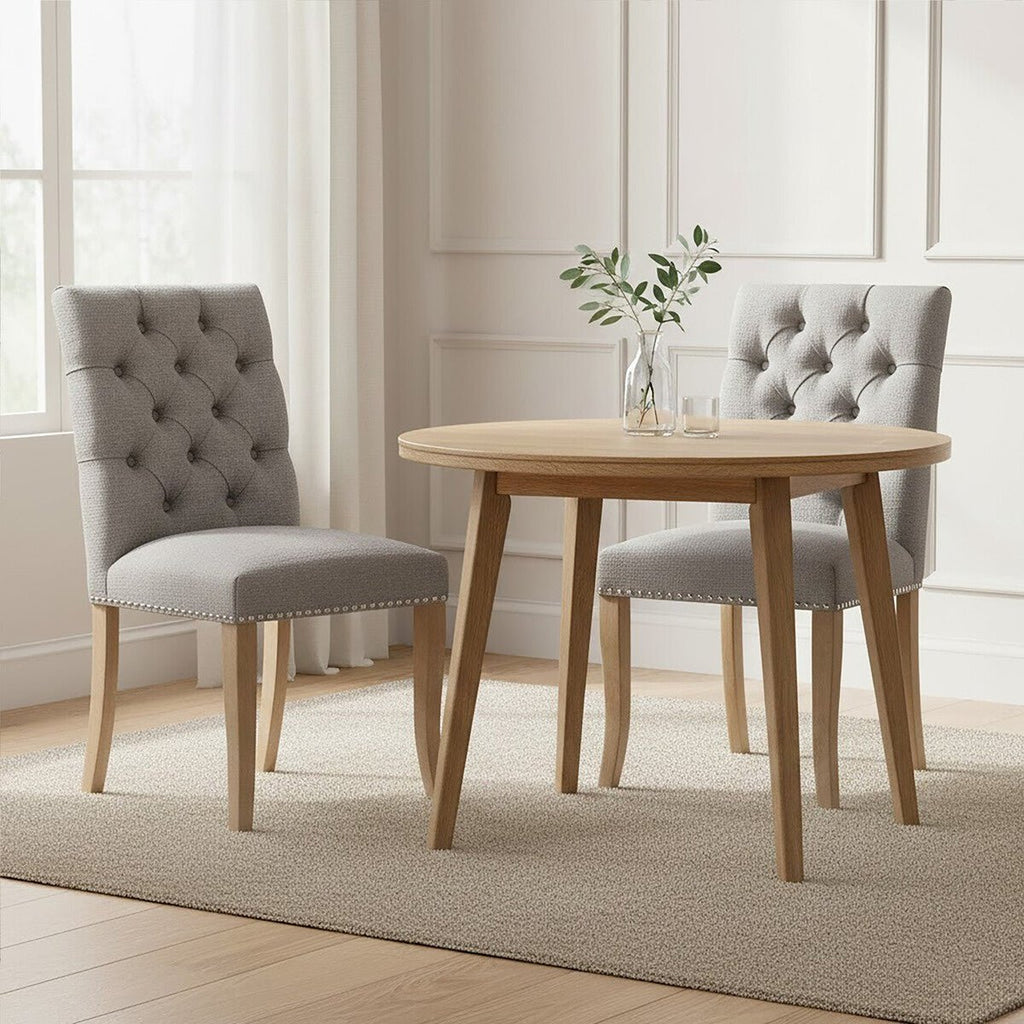 Kensington Townhouse Grey Linen Dining Chair - Joe’s Haven