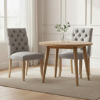 Kensington Townhouse Grey Linen Dining Chair - Joe’s Haven