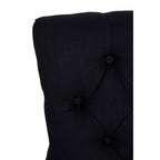 Kensington Townhouse Black Linen Studded Dining Chair - Joe’s Haven