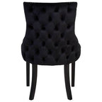 Kensington Townhouse Black Velvet Studded Dining Chair - Joe’s Haven