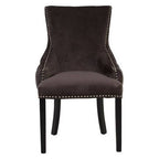 Kensington Townhouse Grey Velvet Button Tufted Dining Chair - Joe’s Haven