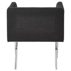 Piermount Black Dining Chair with Silver Legs - Joe’s Haven