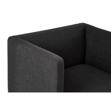 Piermount Black Dining Chair with Silver Legs - Joe’s Haven