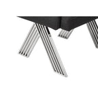Piermount Black Dining Chair with Silver Legs - Joe’s Haven