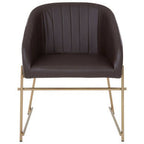 Delta Brown Faux Leather Dining Chair - Joe’s Haven