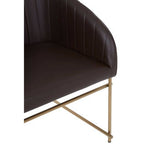 Delta Brown Faux Leather Dining Chair - Joe’s Haven