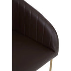 Delta Brown Faux Leather Dining Chair - Joe’s Haven