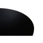 Black Tempered Glass Top Coffee Table with Silver Base, Anzio - Joe’s Haven