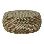 Templar Gold Finish Beaded Coffee Table - Joe’s Haven