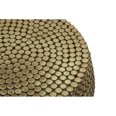 Templar Gold Finish Beaded Coffee Table - Joe’s Haven