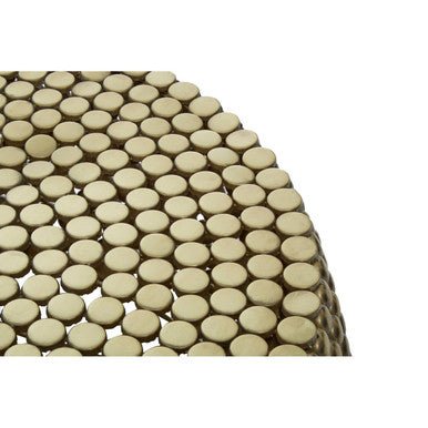 Templar Gold Finish Beaded Coffee Table - Joe’s Haven