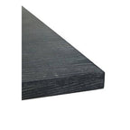 Black and Grey Oak Veneer Wooden Coffee Table with Gold Finish Metal Angular Base, Lena - Joe’s Haven