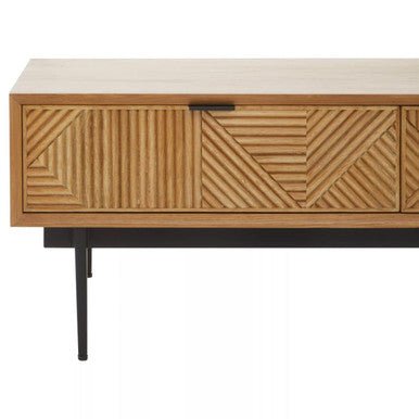 Jakara Natural Finish Wooden Coffee Table - Joe’s Haven