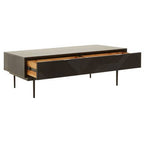 Jakara Black Finish Wooden Coffee Table - Joe’s Haven