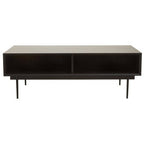 Jakara Black Finish Wooden Coffee Table - Joe’s Haven