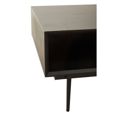Jakara Black Finish Wooden Coffee Table - Joe’s Haven