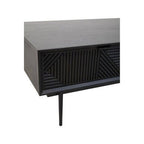 Jakara Black Finish Wooden Coffee Table - Joe’s Haven