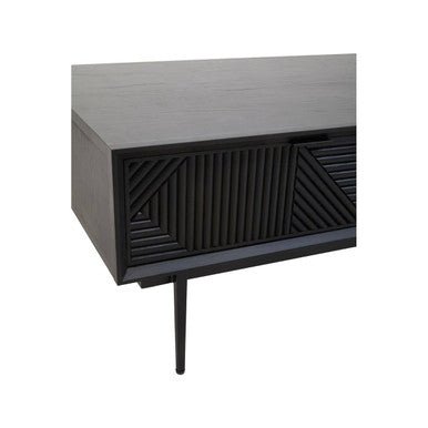 Jakara Black Finish Wooden Coffee Table - Joe’s Haven