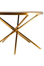 Gold Aged Fir Wood Rustic Top Dining Table with Stainless Steel Tied Base, Jana - Joe’s Haven