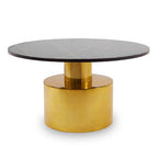 Rabia Coffee Table With Black Marble Top - Joe’s Haven