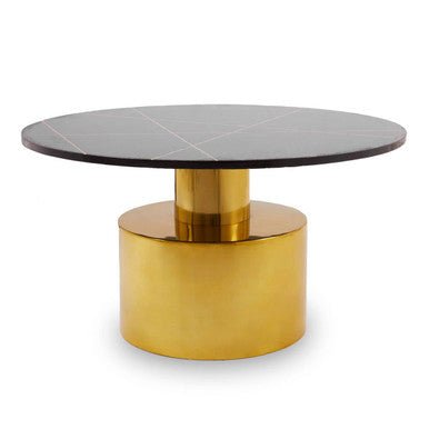 Rabia Coffee Table With Black Marble Top - Joe’s Haven